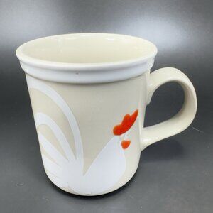 Vintage Epoch Rooster And Hen Stoneware Coffee Mug Cup Made In Korea Single‎ Mug